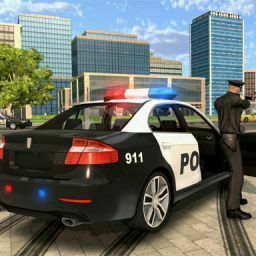 Cartoon Police Car Slide