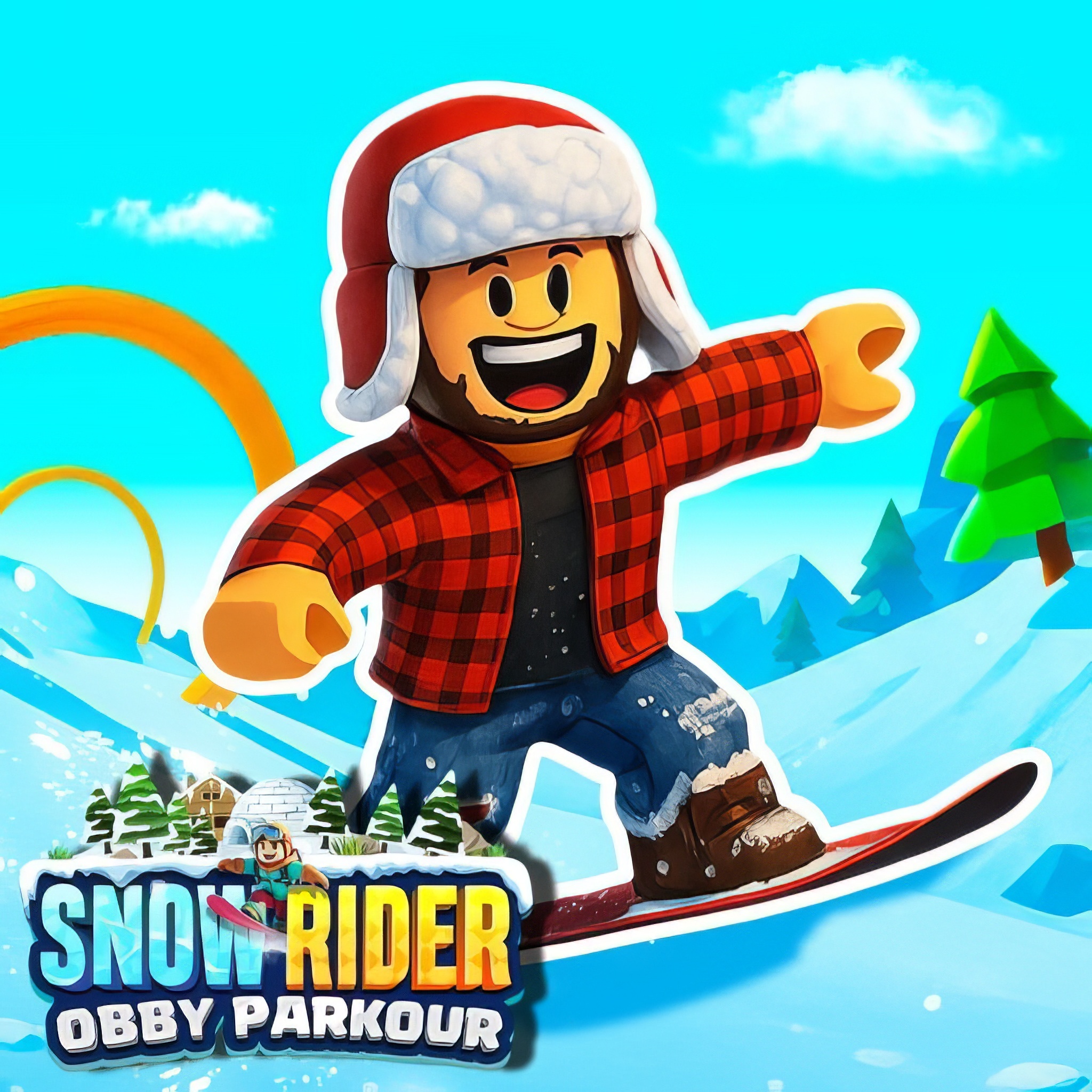 Snow Rider Obby Parkour