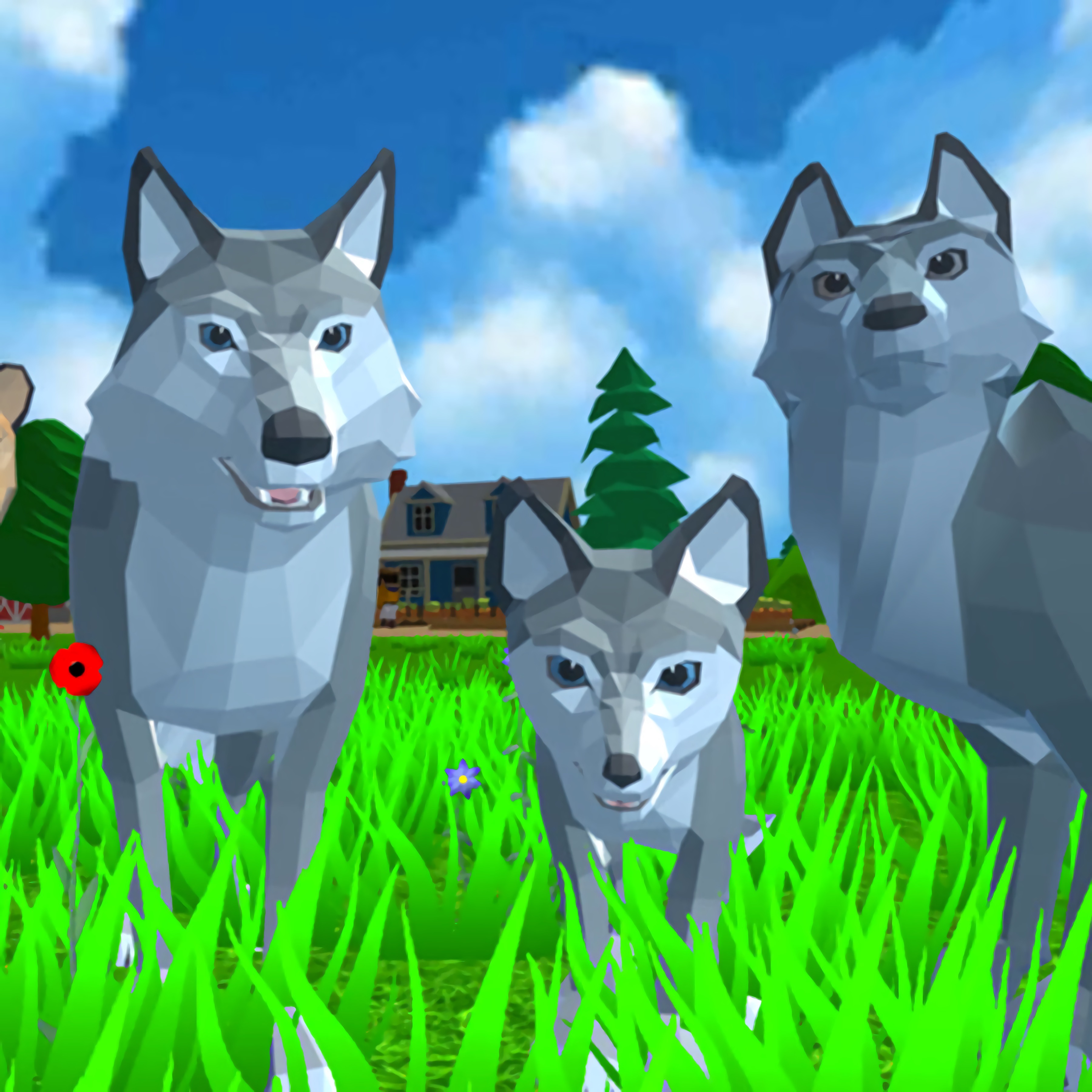 Wolf Simulator: Wild Animals 3D
